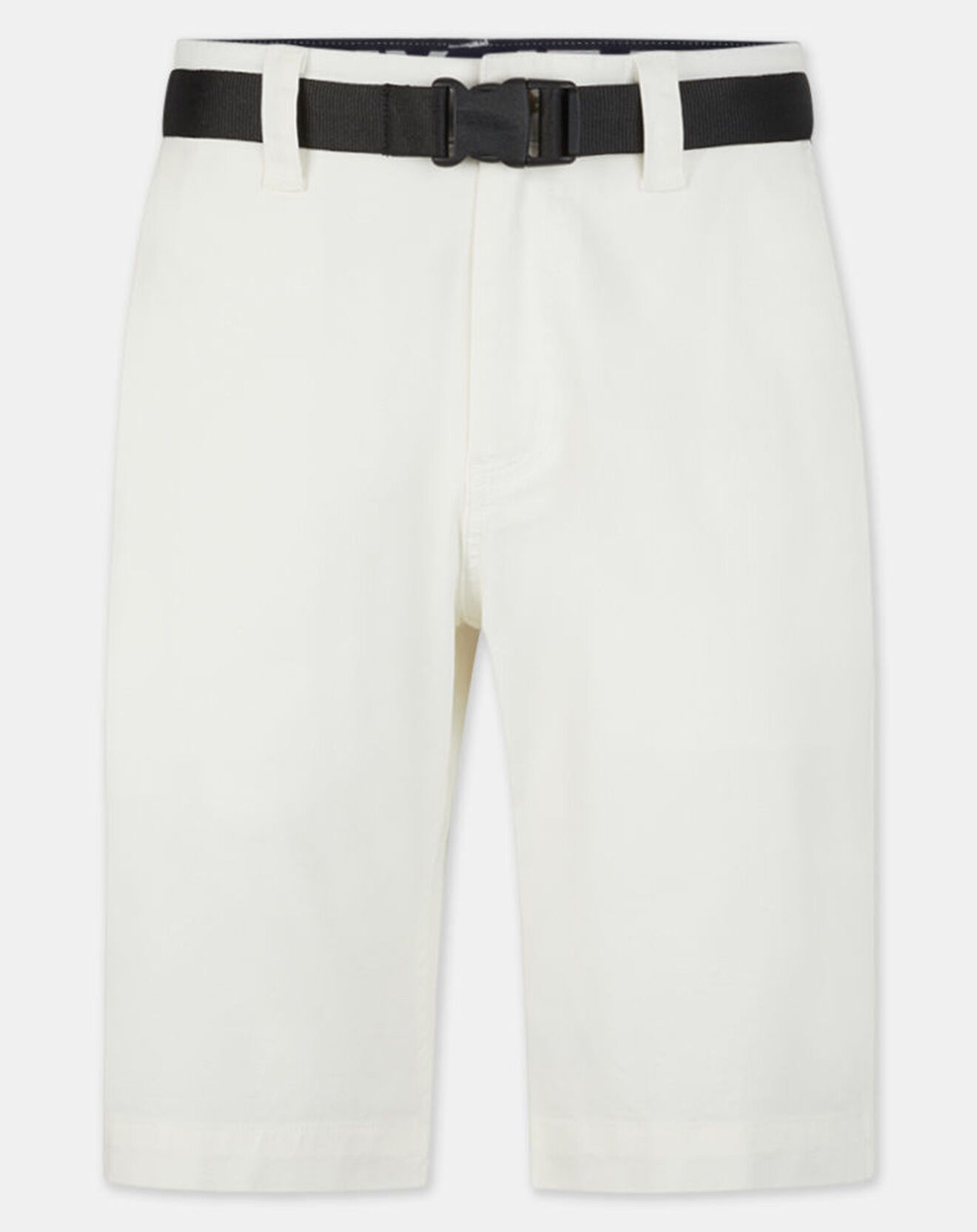 Tommy Jeans Short 100% Coton Biologique Ethan Rlx blanc