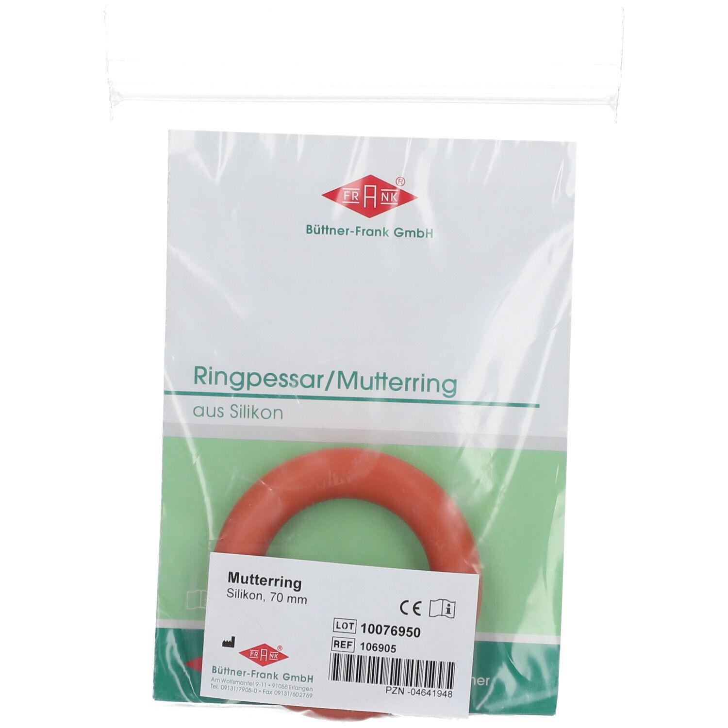 Mutterring Silikon 70 mm