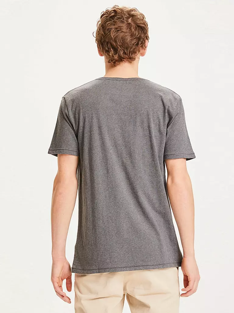KNOWLEDGE COTTON APPAREL T-Shirt ALDER grau