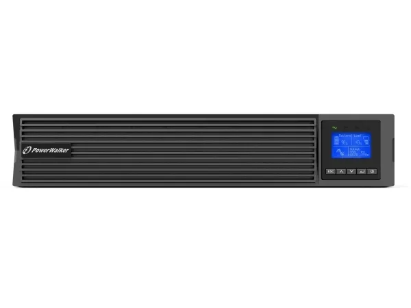 PowerWalker VFI 3000 ICR IoT - UPS (stativ-monterbar / ekstern) - 3000 Watt - 3000 VA - 9 At - RS-232, USB, Ethernet - output-stikforbindelser: 9