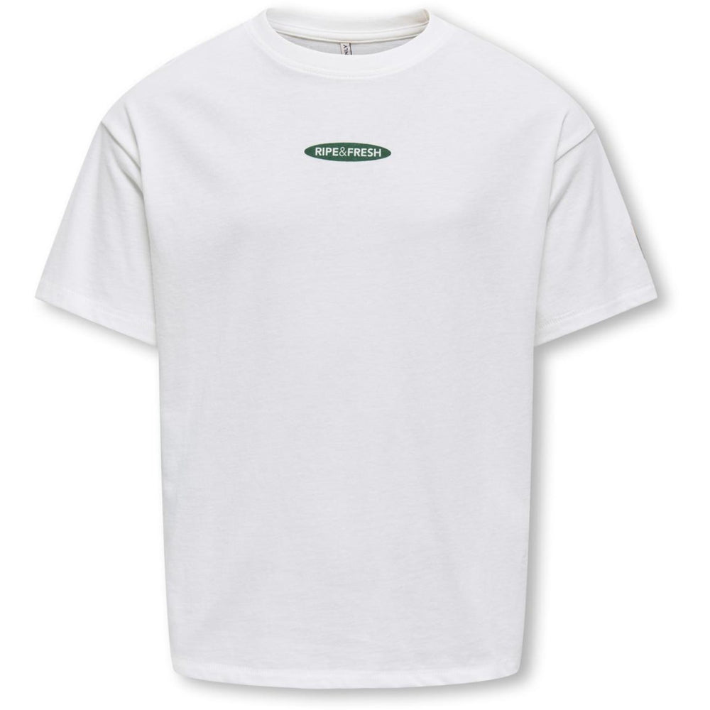 Køb kids ONLY Cloud Dancer Guava Phoebe Life Loose Fresh T-Shirt