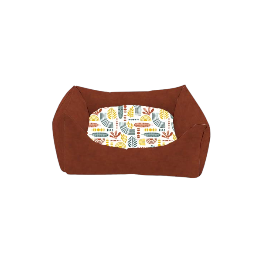 Cama para cães Ombala Ethnic Snap marrom