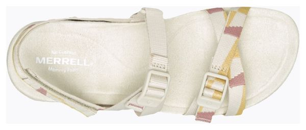 Sandales de Randonnée Femme Merrell District 3 Backstrap Web Blanc