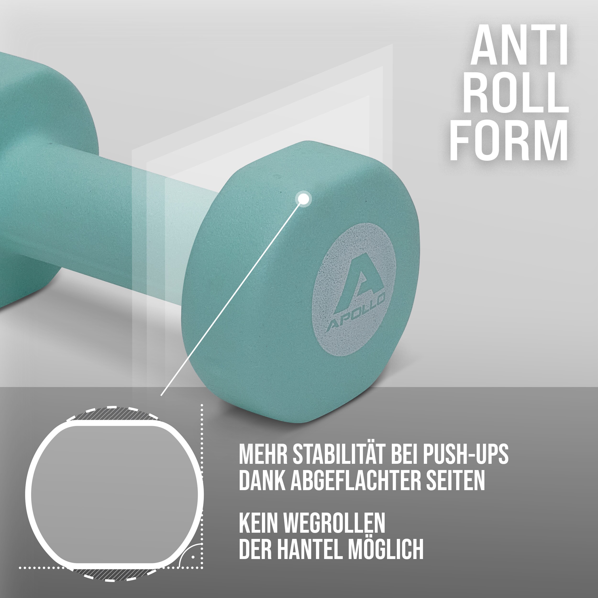 Apollo Hantel Set Kurzhantel Fitness Hanteln 4 kg