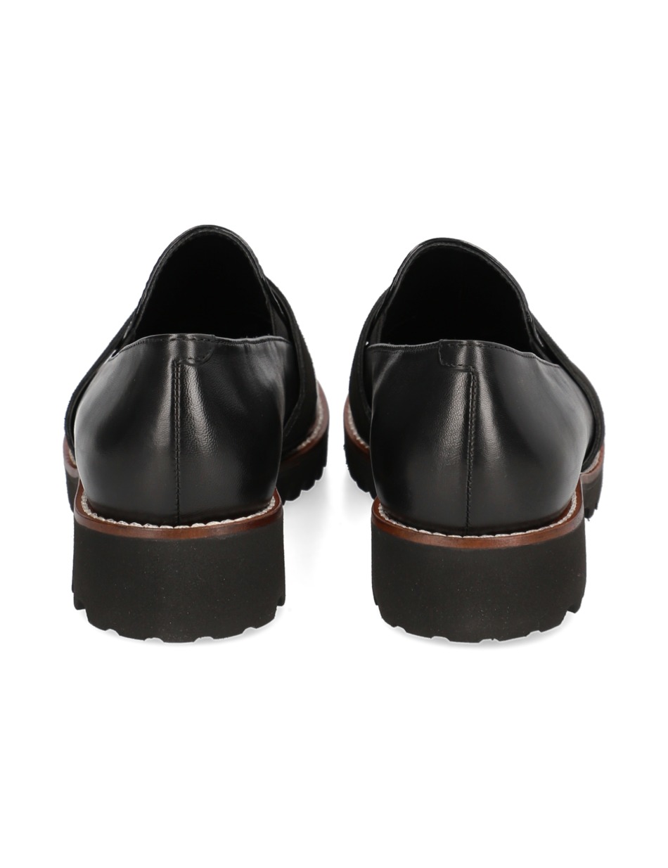 Lederkombination Slipper