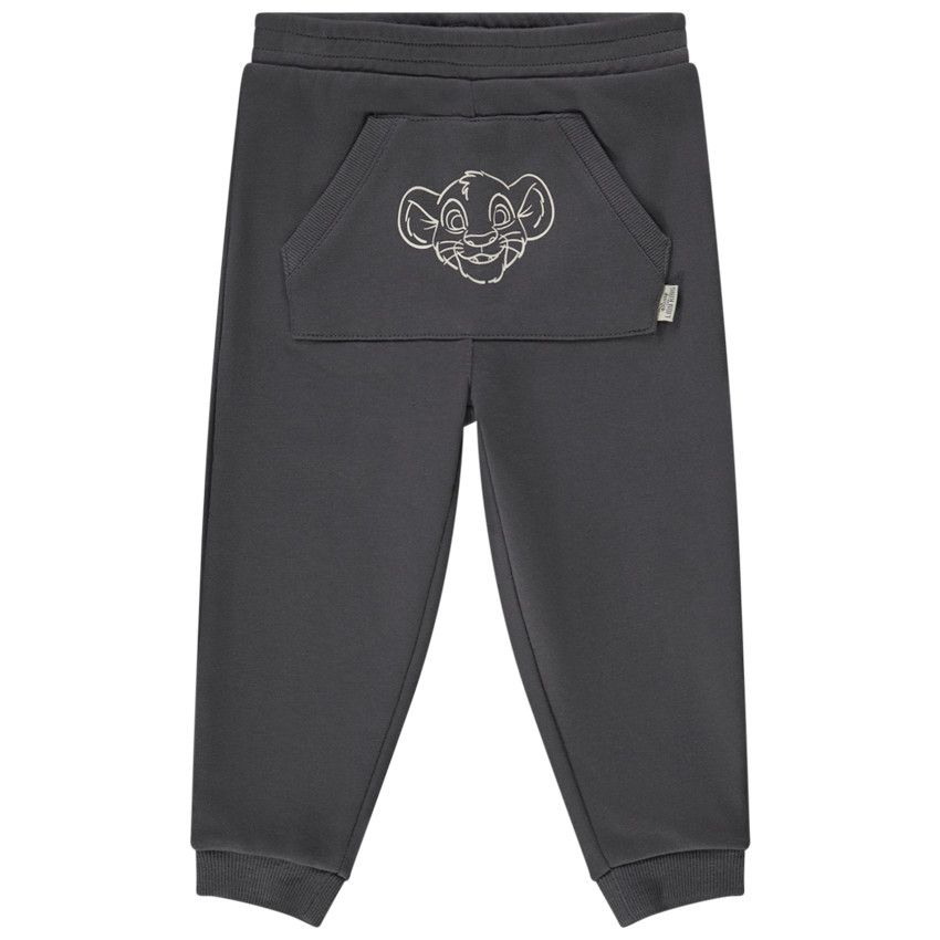 Jogging molleton print Simba Disney pour bébé garçon - Gris foncé