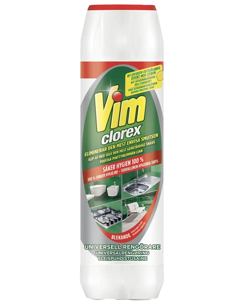 Vim Skurepulver Clorex 750 g - lemon