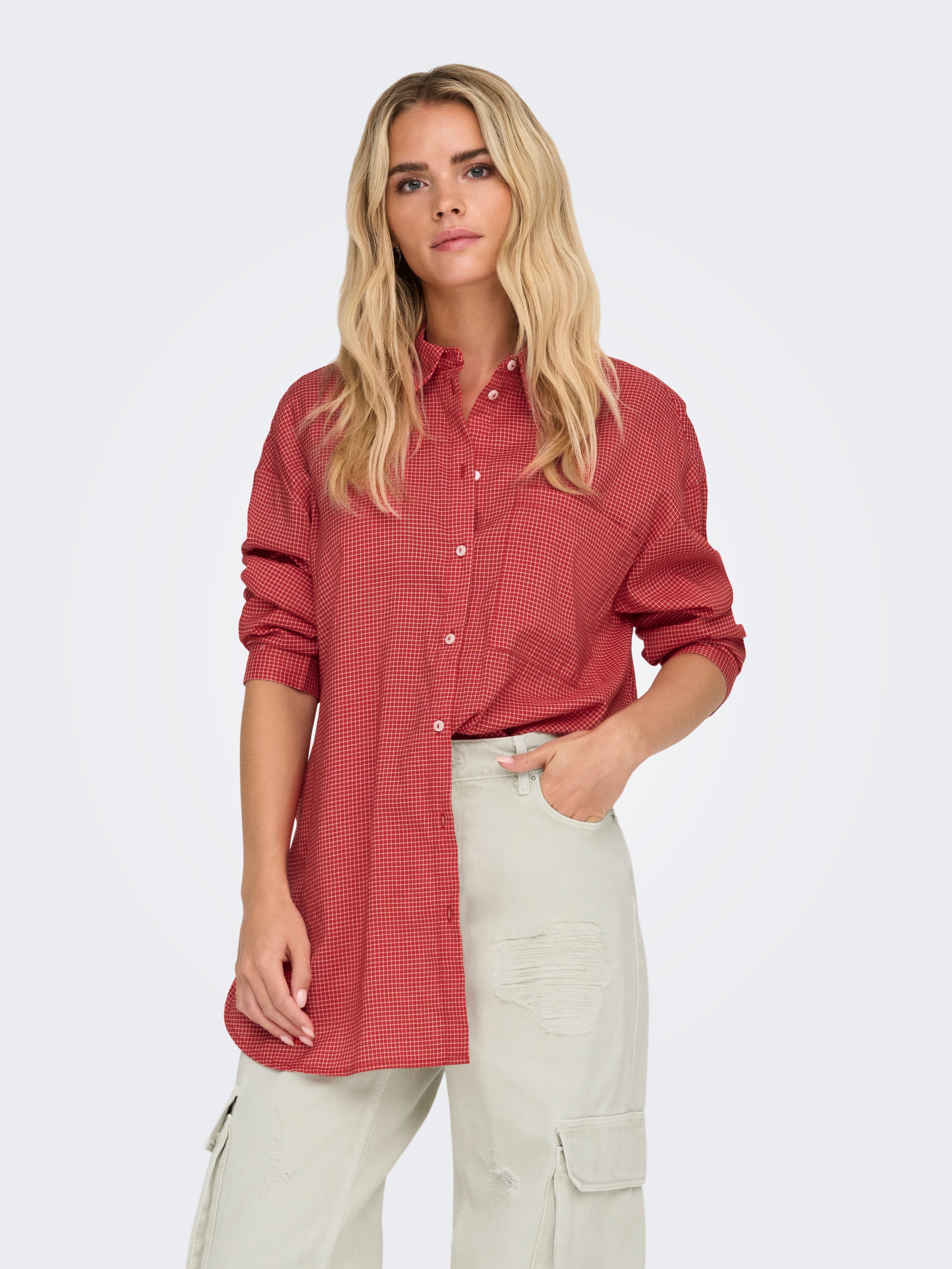 ONLMAGGIE Hemd Racing Red