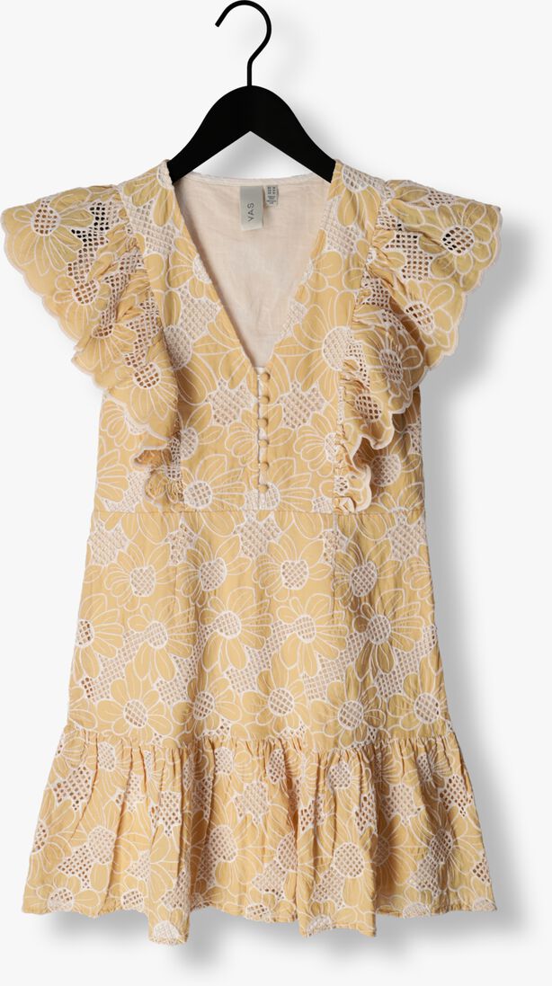 Y.A.S. gele y.a.s. mini jurk yascurima ss dress
