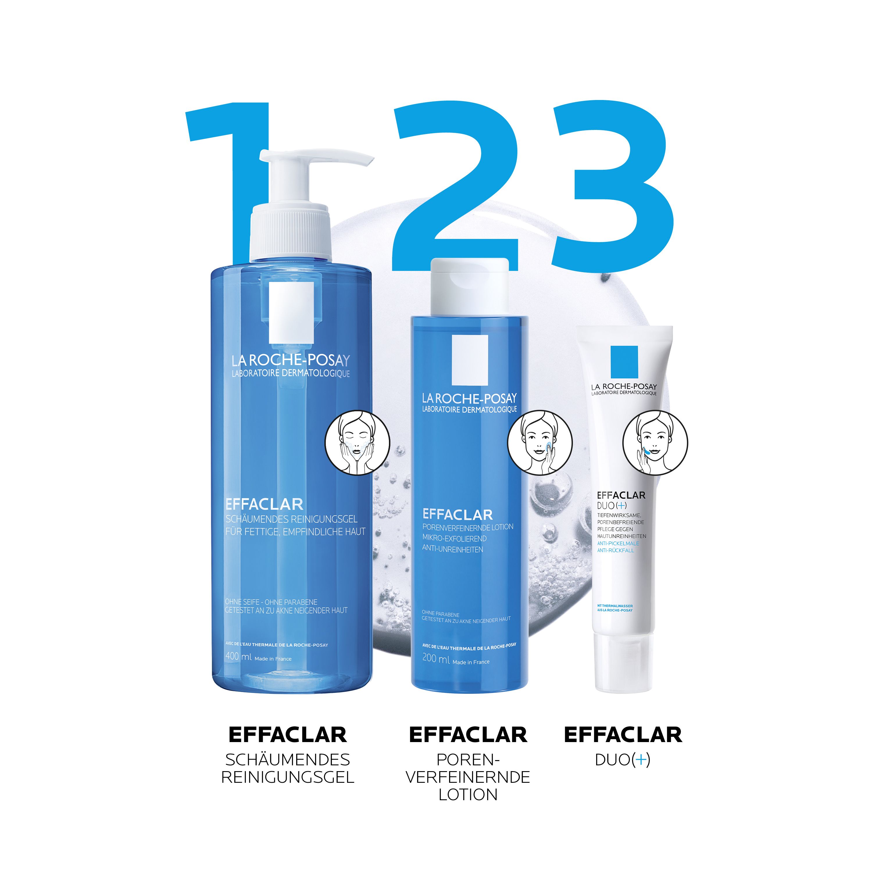 La Roche-Posay Effaclar Schäumendes Reinigungsgel bei unreiner, fettiger Haut