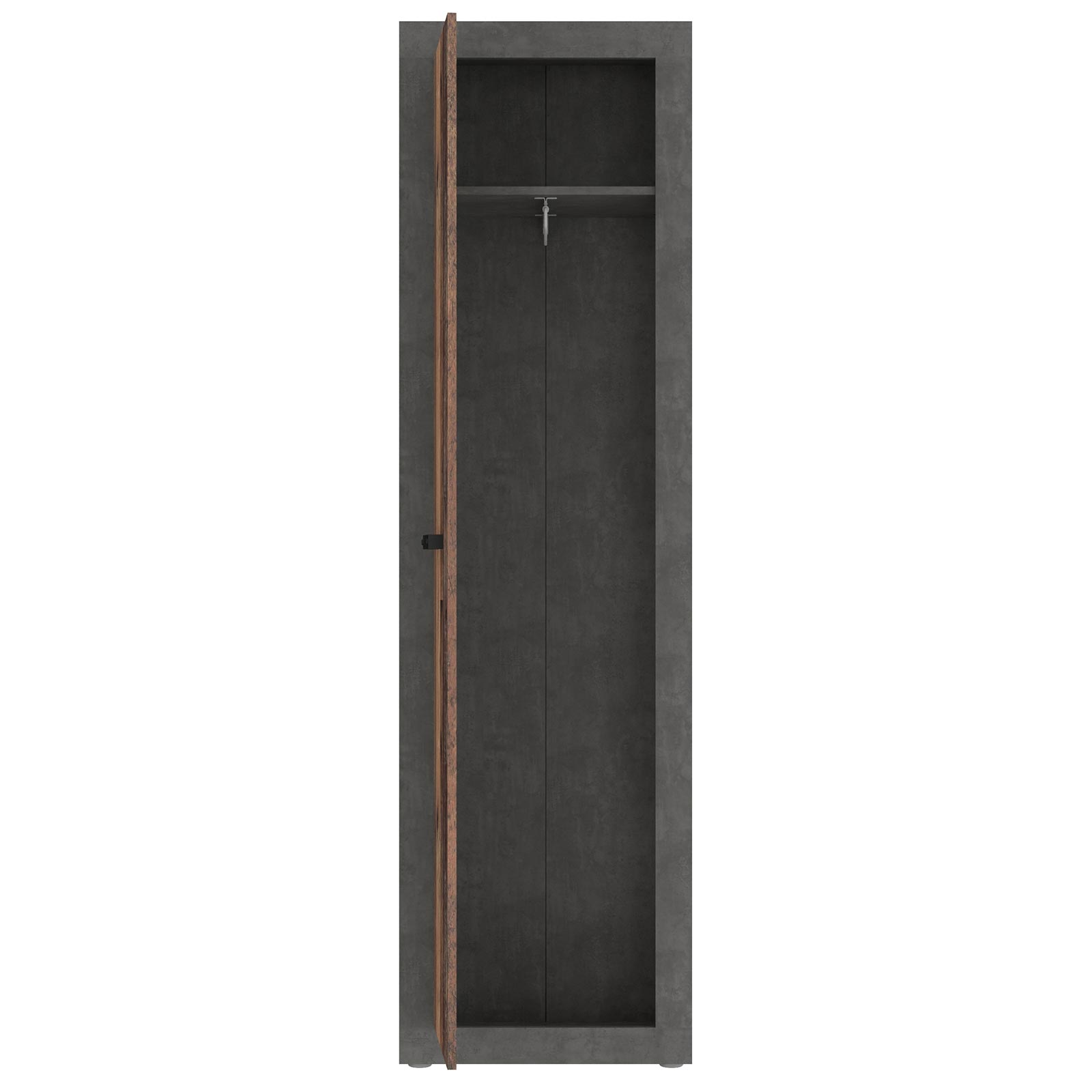 Garderobenschrank - Old Wood Vintage - Beton-Optik