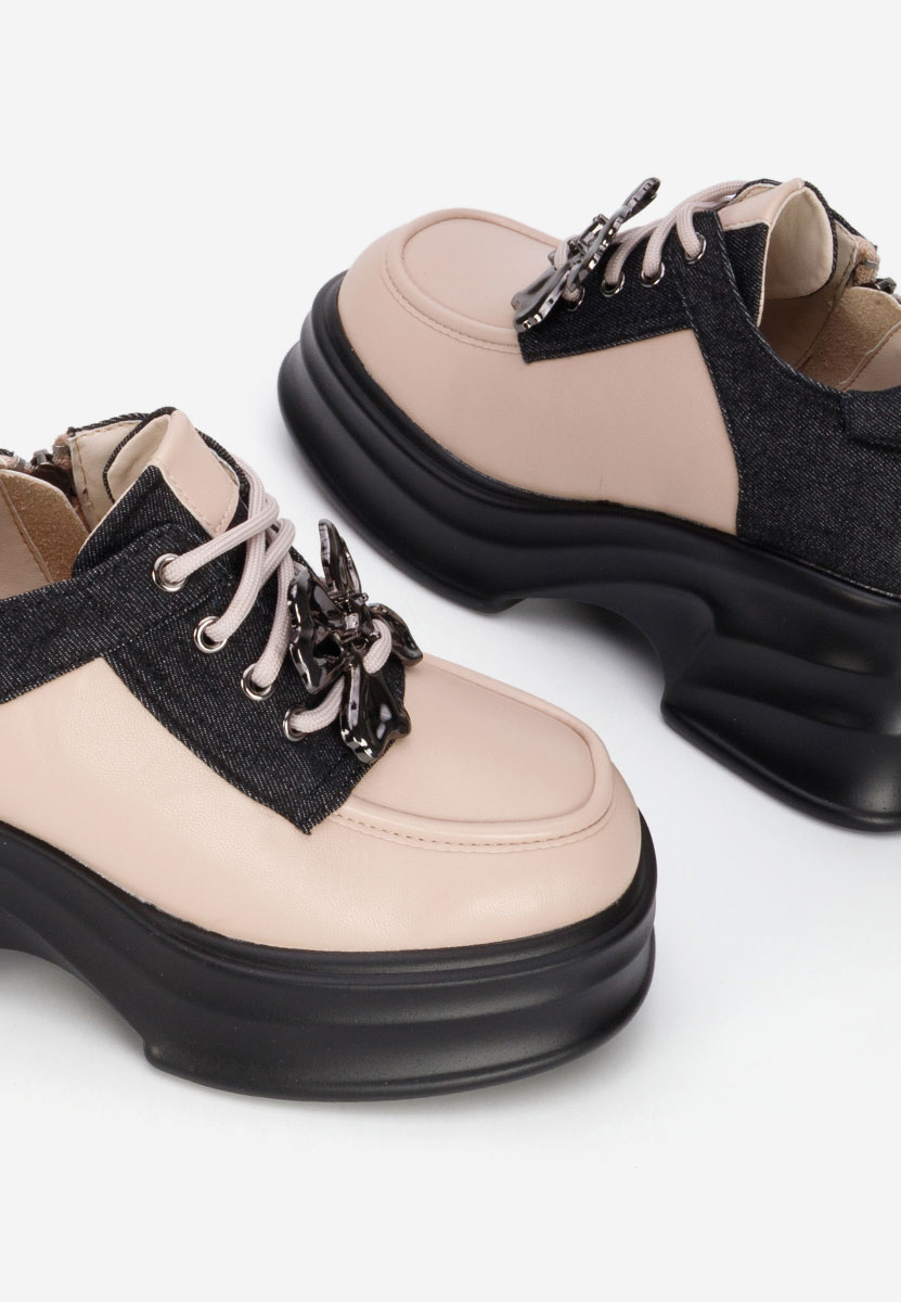 Chaussures casual femme beige Manilla