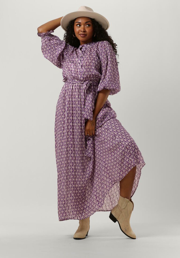 NOTRE-V paarse notre-v maxi jurk nv-balix maxi dress