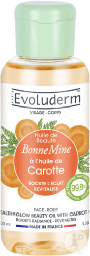 Evoluderm Huile De Beauté Bonne Mine À L'Huile De Carotte 100ml
