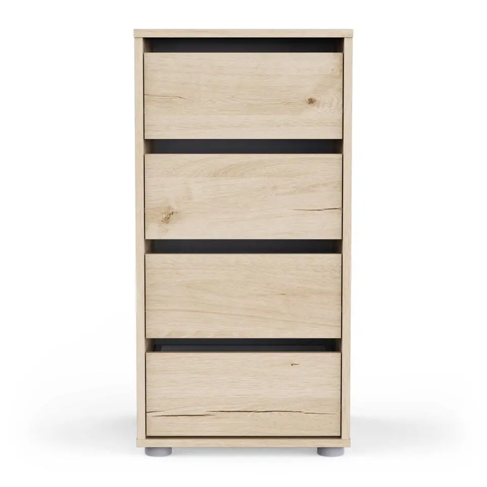 Ladekast Blokty - 40x40x76cm - 4 lades - eikdecor