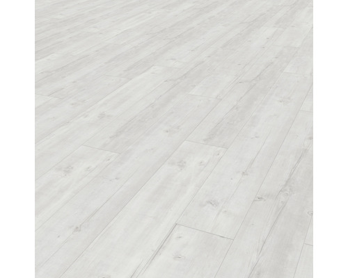 Premium vinylplank, lichtgrijswit eiken, zelfleggend, 18,4 x 121,9 cm