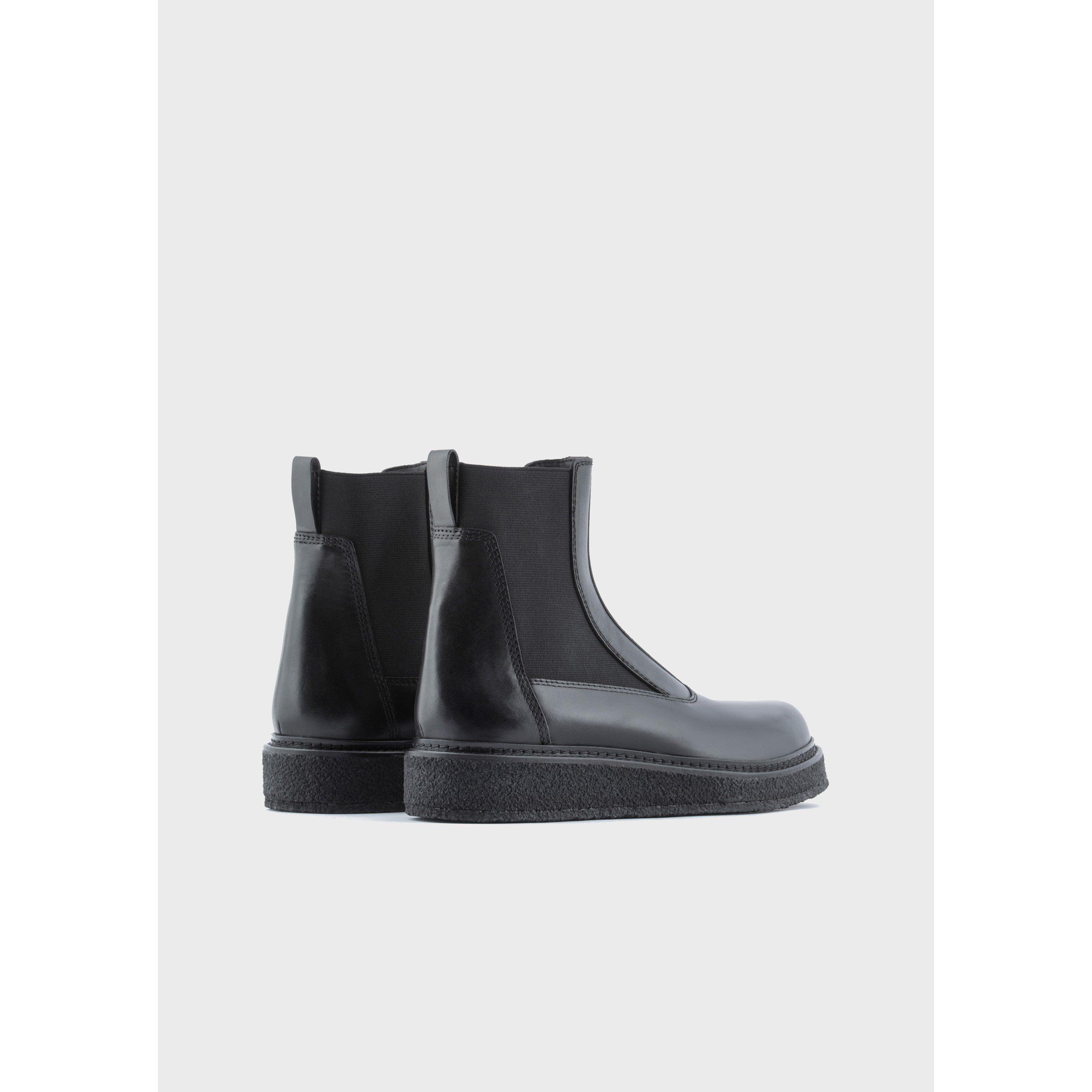 Emporio Armani Calf Leather Boots