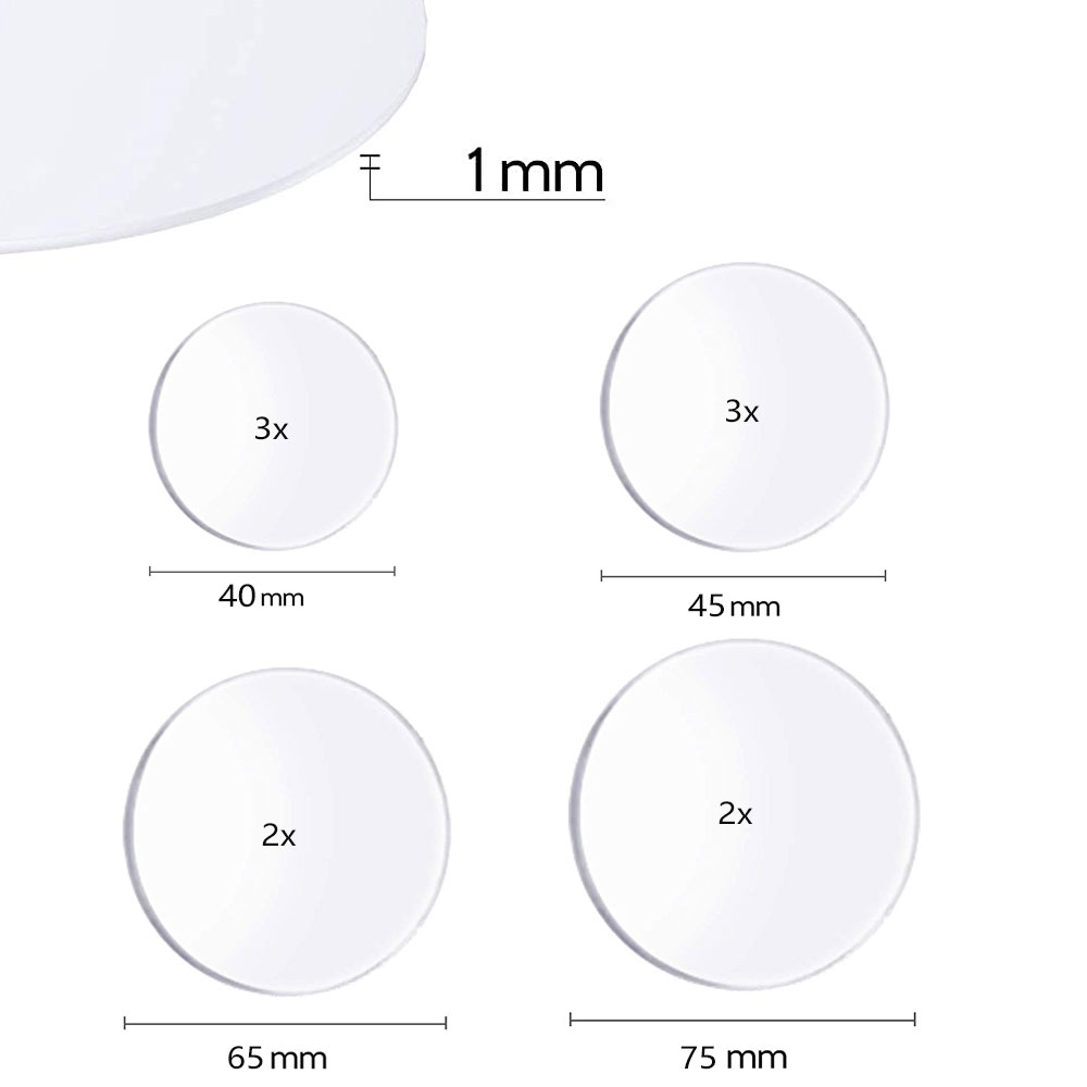(10er Set) Runde Doppelseitige Montage Klebepads Extra Stark   Wasserdicht - Transparent