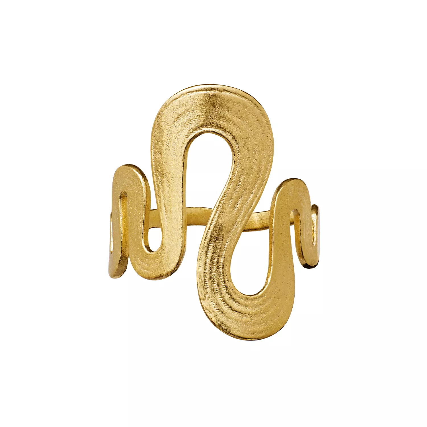 Maanesten Sasja Ring 18 kt. Forgyldt Sølv 4796A