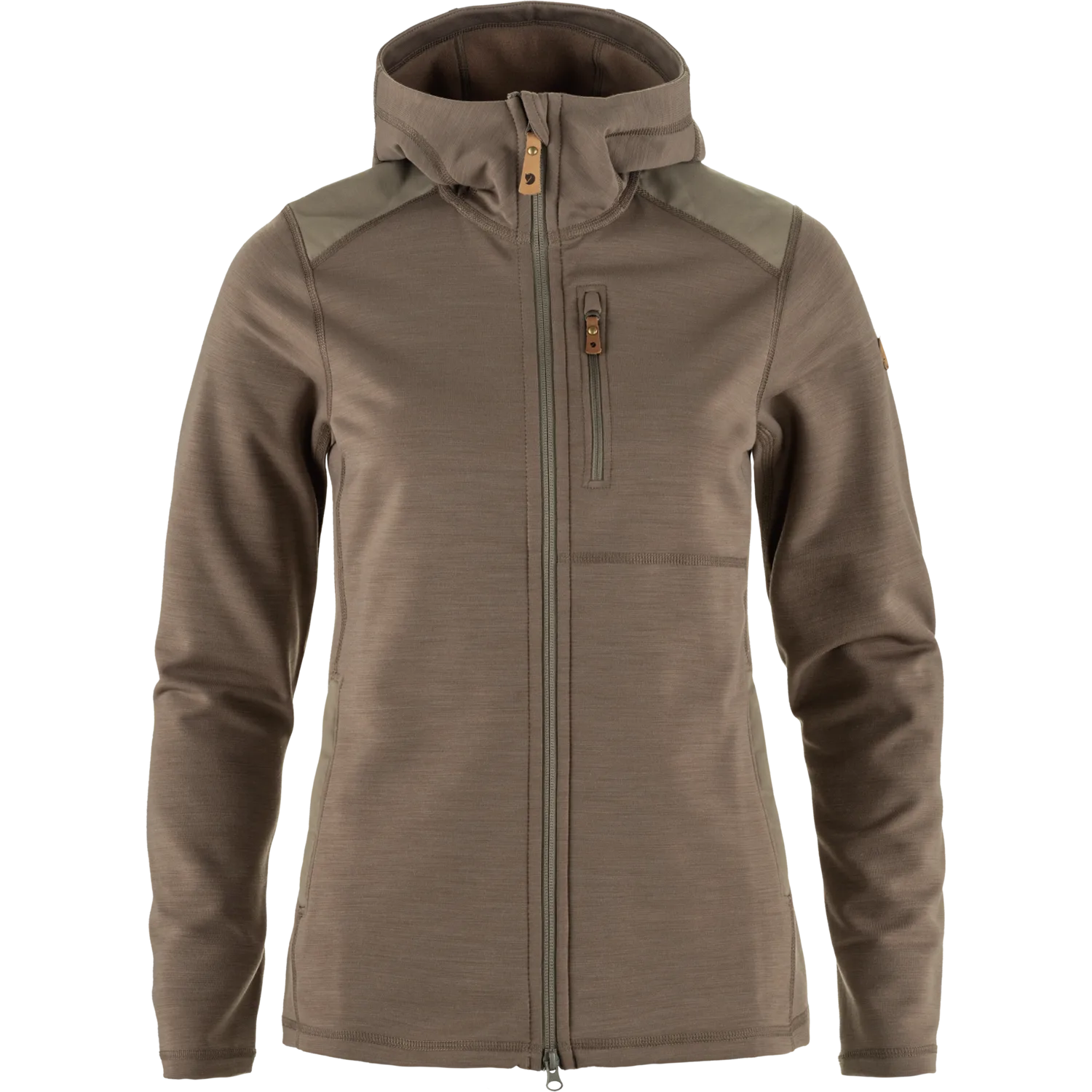 Fjällräven Keb Fleece Hoodie W Suede Brown