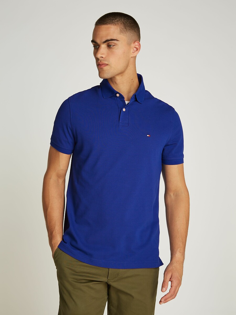 TOMMY HILFIGER<br>Polo reta e elástica, 2 botões