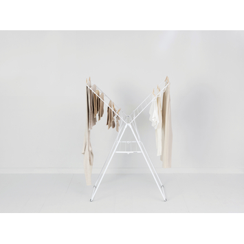 Brabantia HangOn Droogrek - 20 m - Inklapbaar wasrek - White