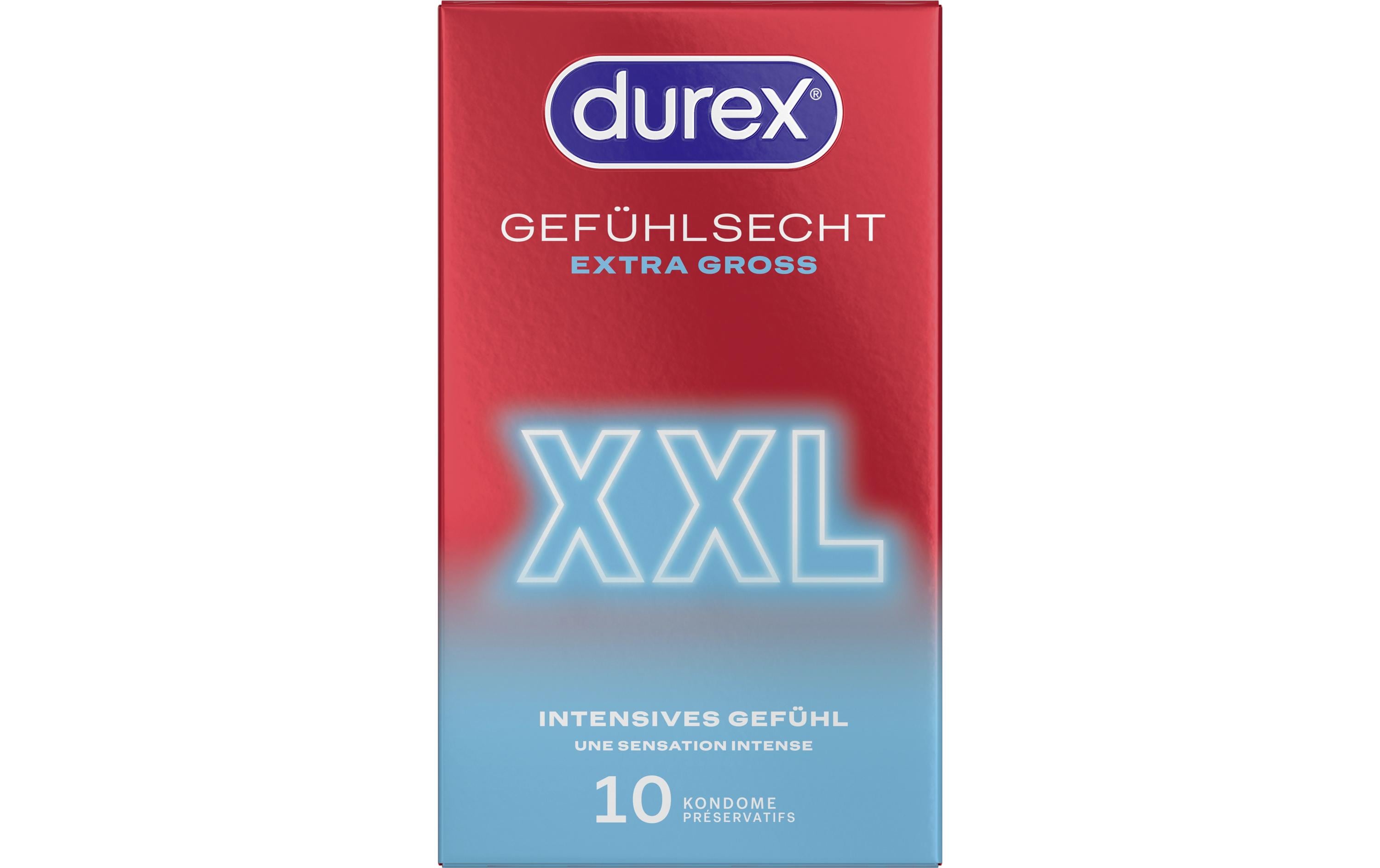 Kondome Gefühlsecht Extra Gross XXL 10 StückHochwertige Präservative zur sicheren Verhütung