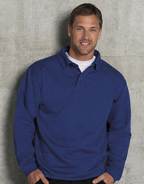 Russell R-012M-0 - Sweat-shirt de travail à col boutonné