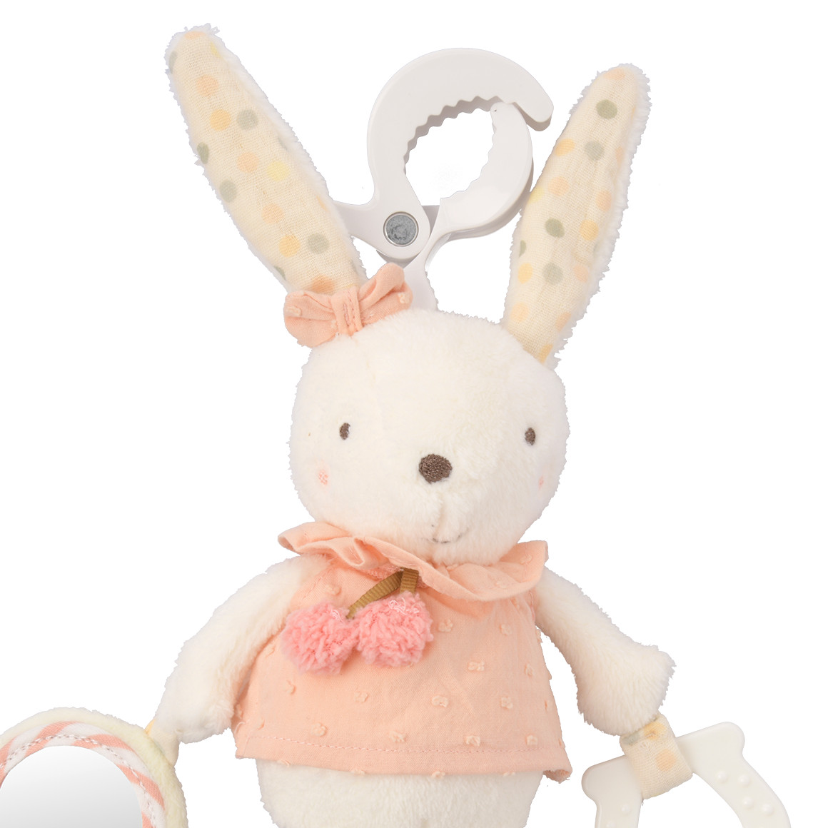 Topomini Baby Activity Hase mit vielen Elementen weiss