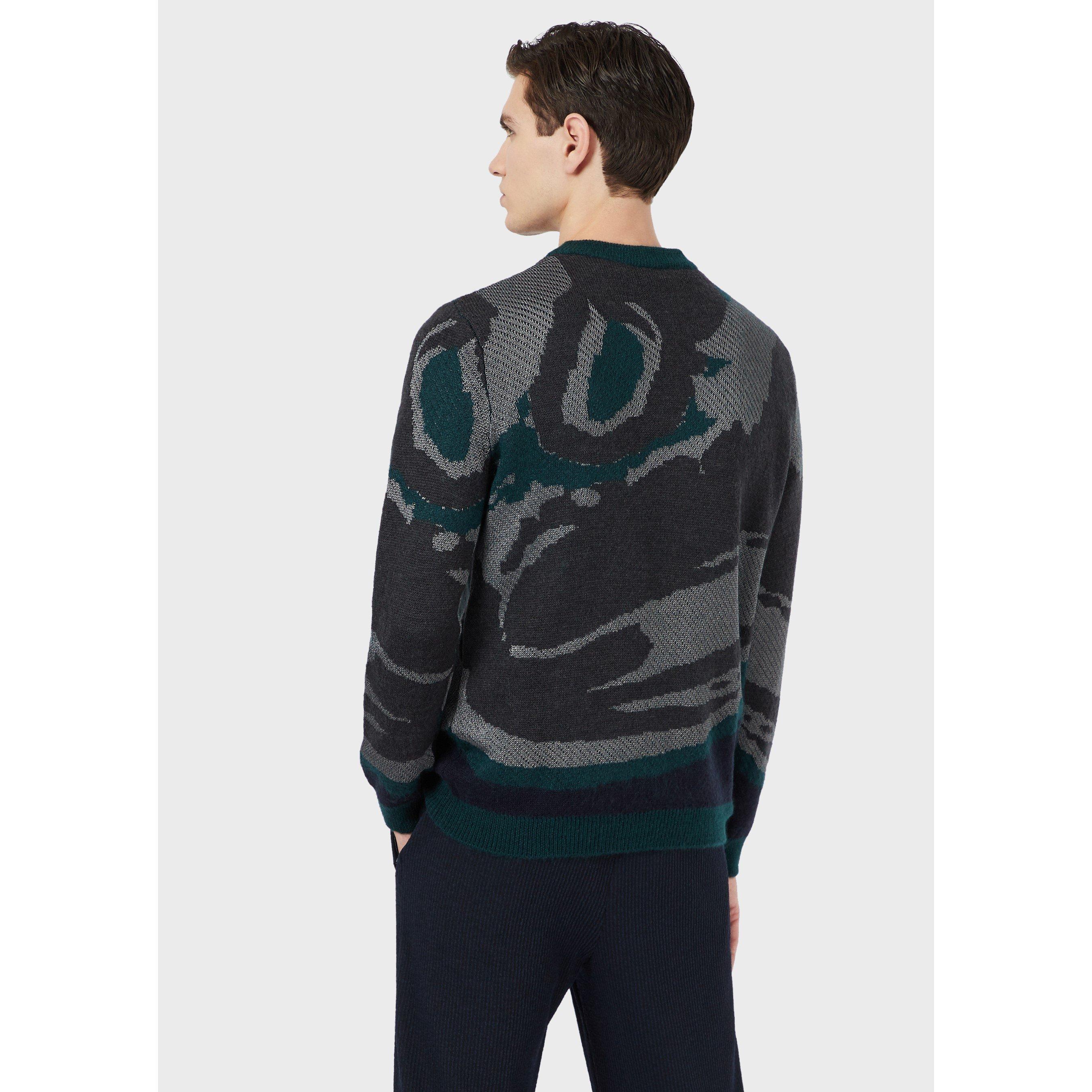 Emporio Armani camo patknit Sn99