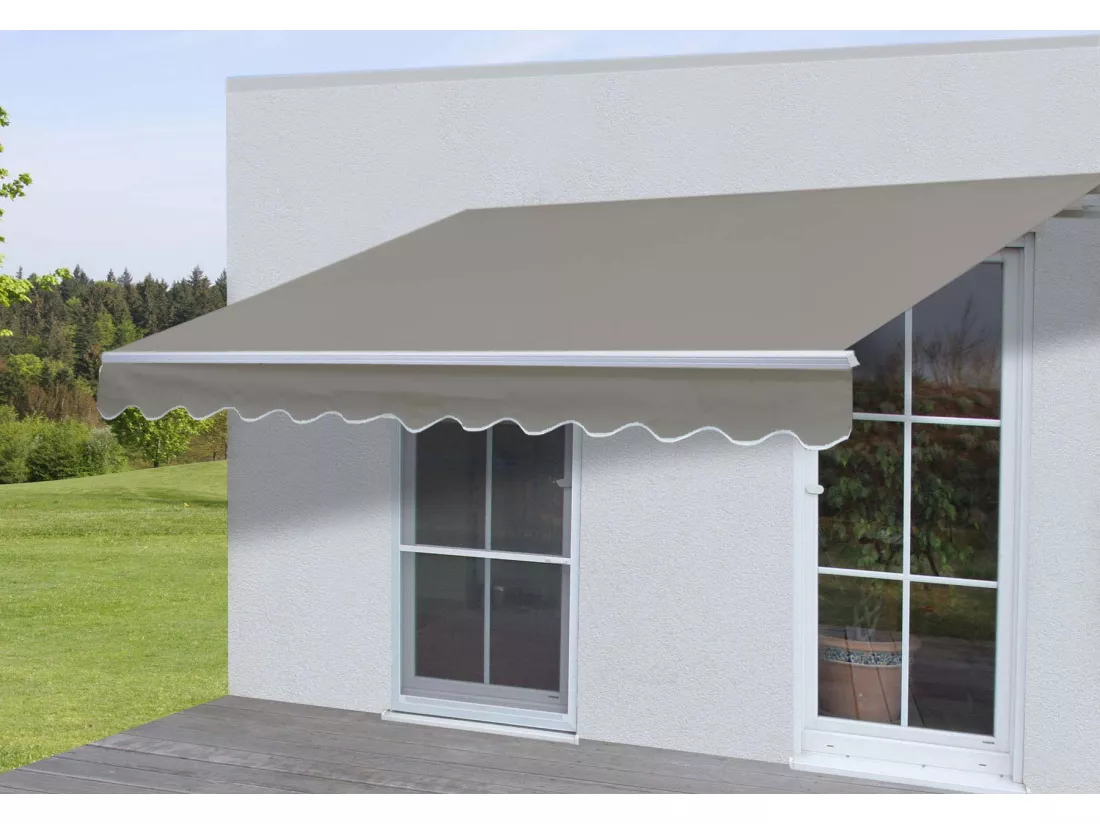 Store bannes auvent en aluminium grise 22 x 19 x 406 cm 04_0005772