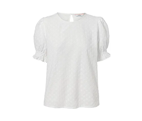 Blusenshirt mit Lochstickerei