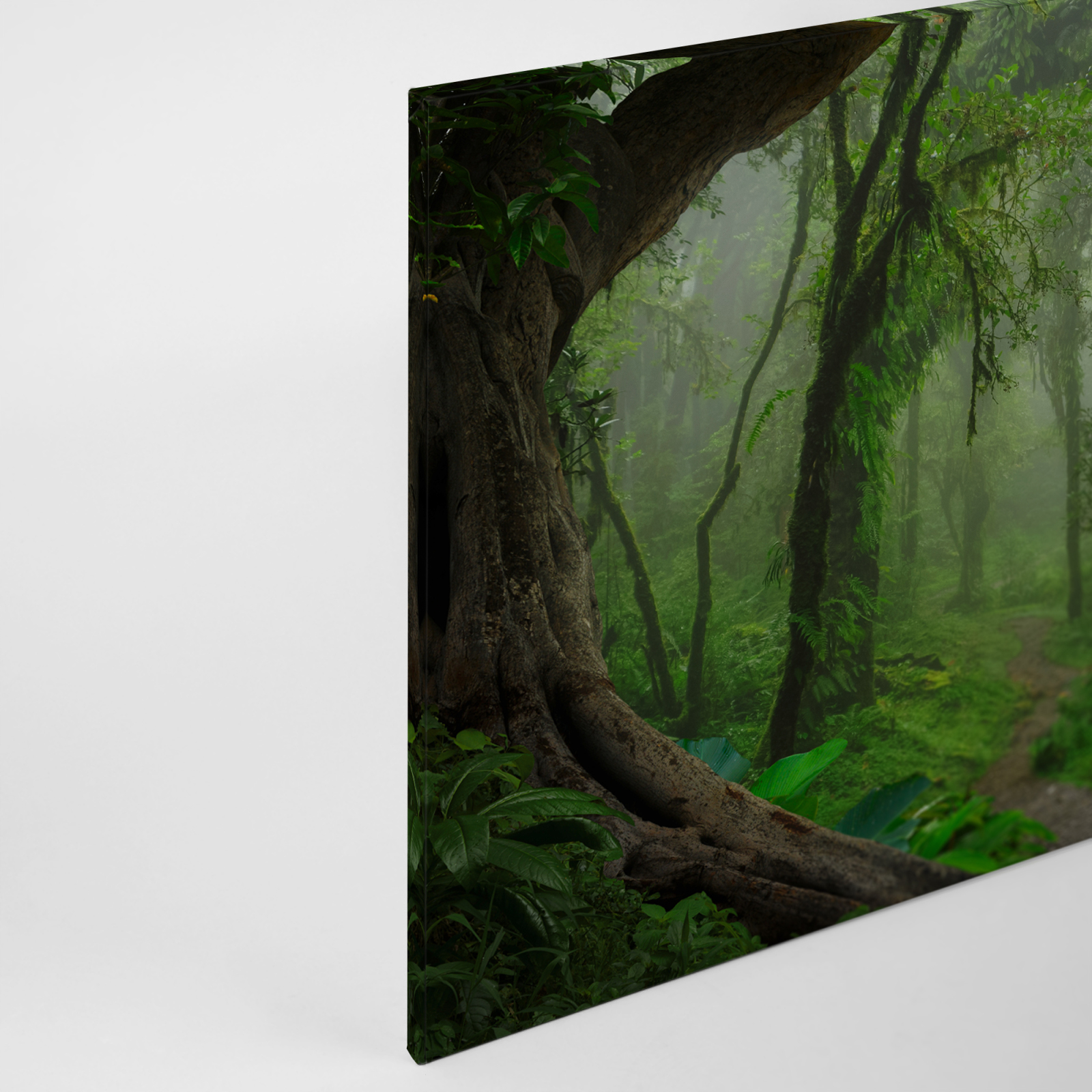 Leinwandbild TROPENWALD - grün - 90x60 cm