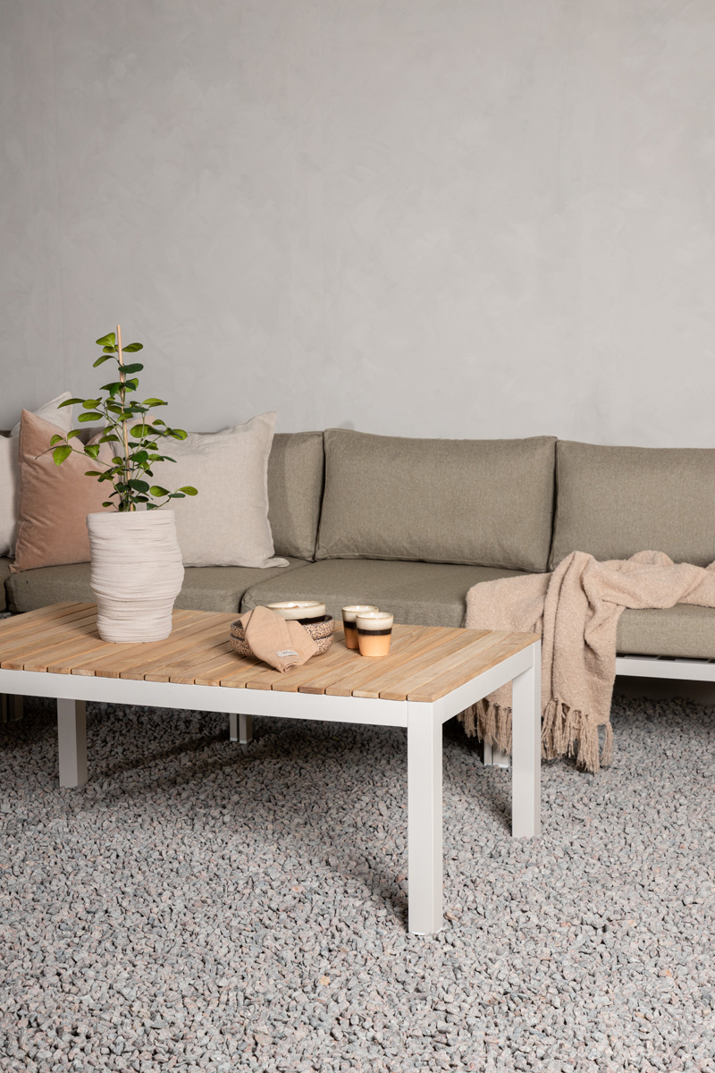 Salontafel tuin Milena aluminium Beige