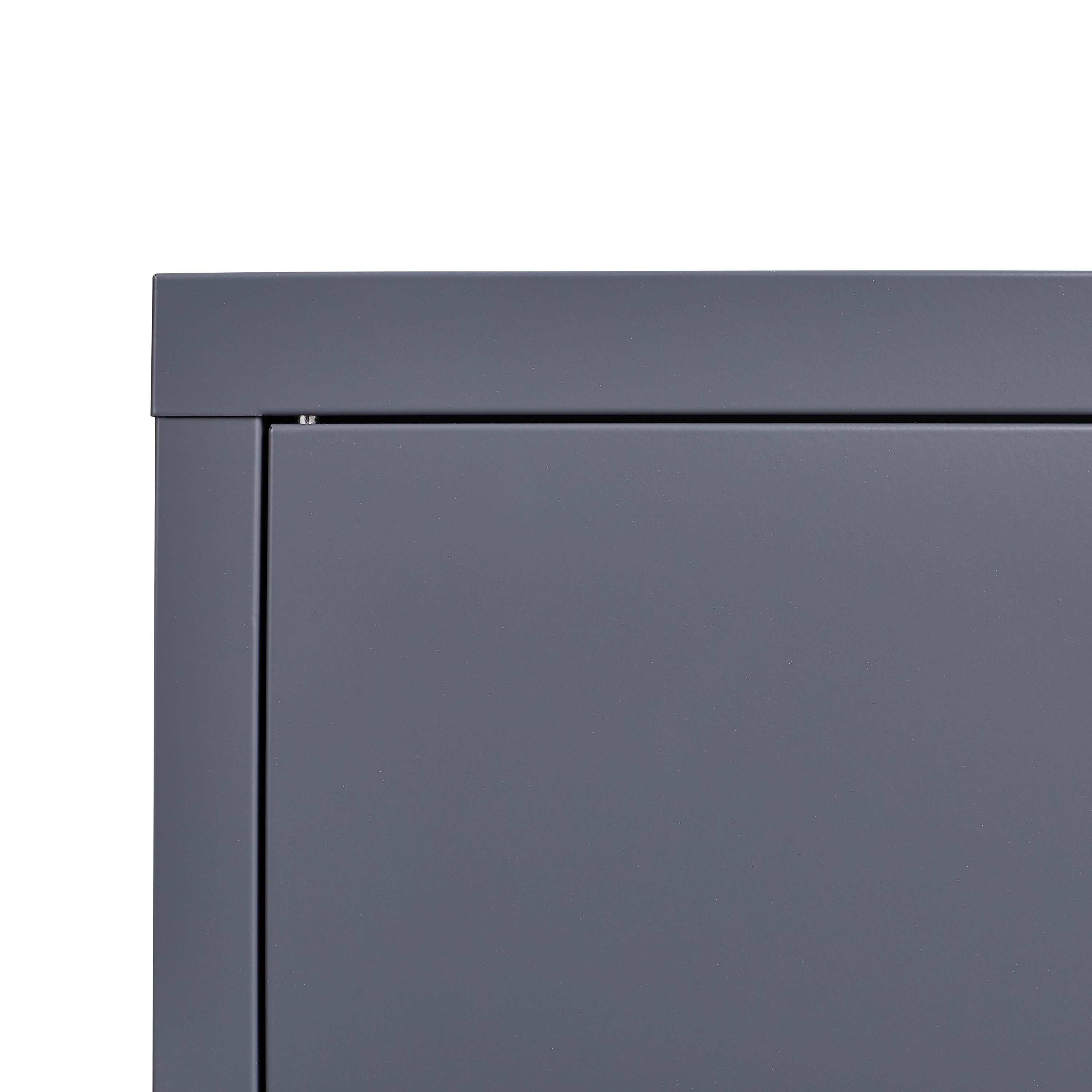 Sideboard Metall KLAUS 115 x 59 cm anthrazit