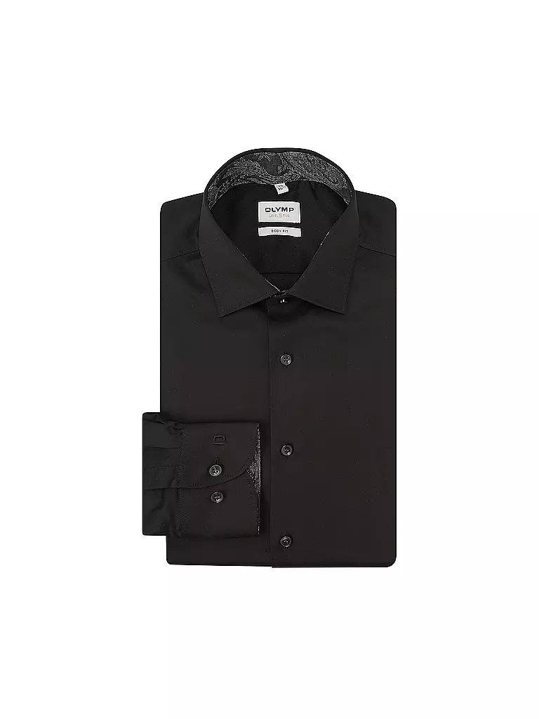 OLYMP LEVEL FIVE Hemd Body Fit schwarz