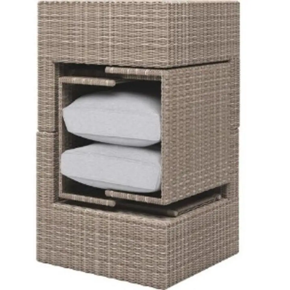 Nordic Home - Cora 5 pcs loungeset wicker - beige/bruin