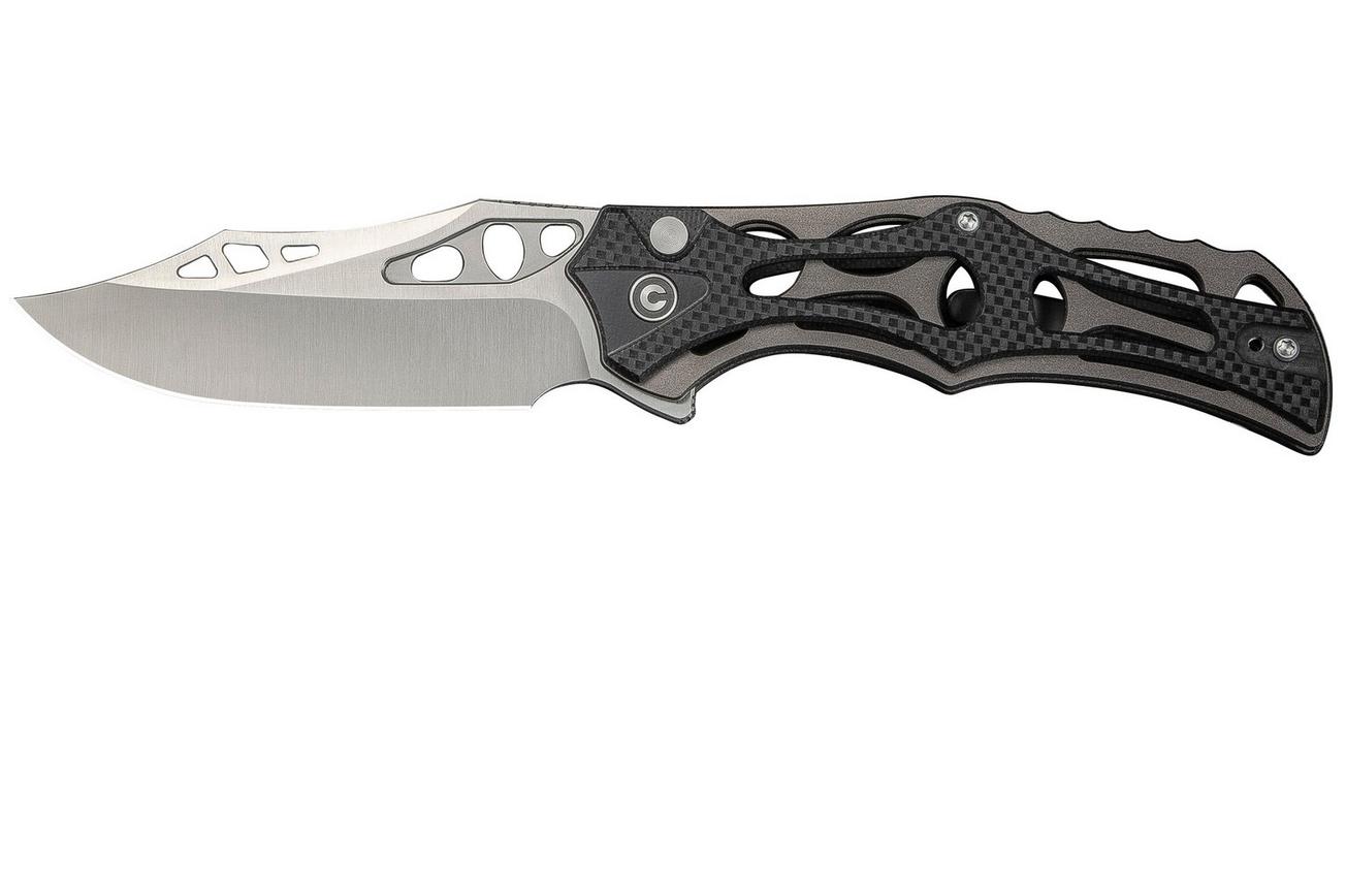 Civivi Biophase C23083C-3 Satin Nitro-V, Grey Aluminium Black Coarse G10, zakmes