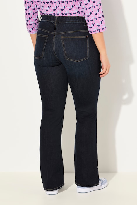 Bootcut-Jeans Marie, weites Bein, 5-Pocket-Schnitt