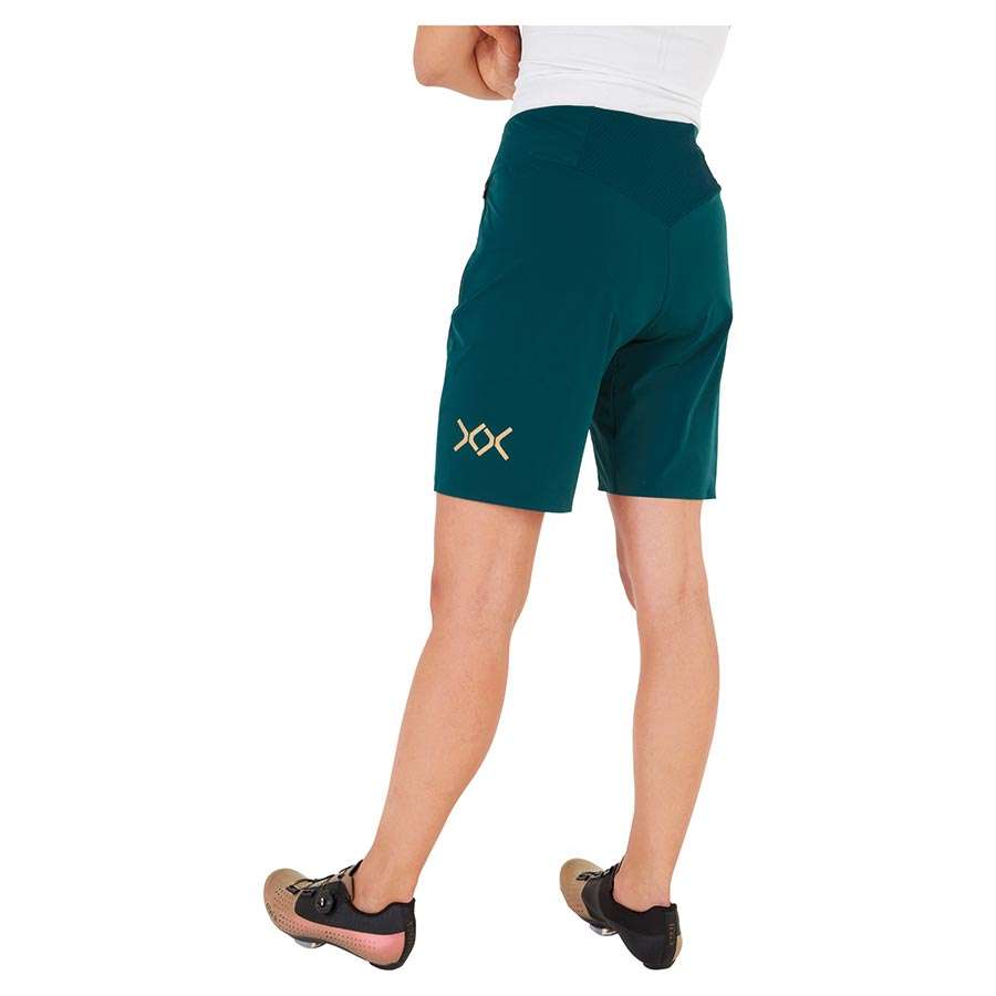 SHER Universo Woven Gravel Fietsbroek Kort Groen Dames