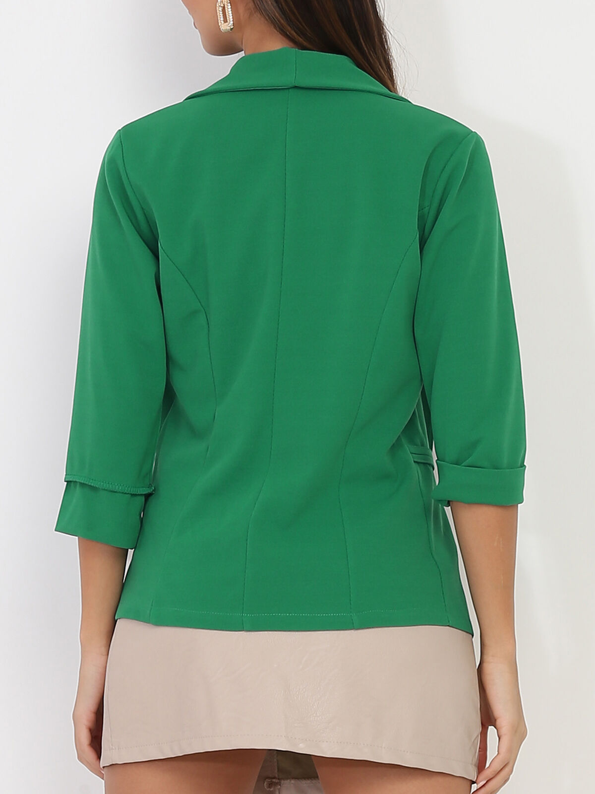 Veste blazer manches 3/4- Vert