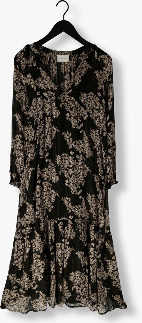 NEO NOIR zwarte neo noir midi jurk hallas elderflower dress