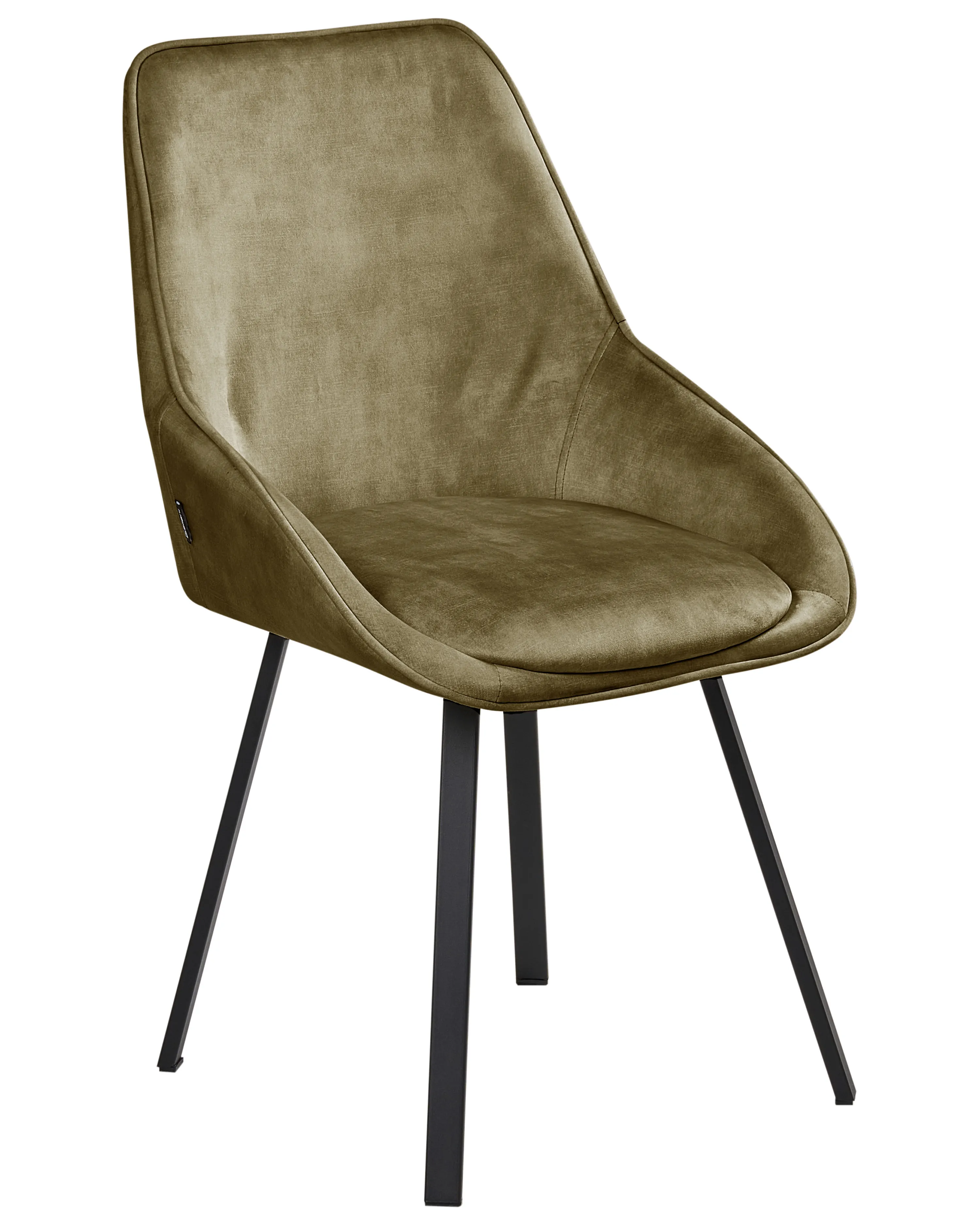 Set van 2 eetkamerstoelen draaibaar TERLTON Fluweel Groen