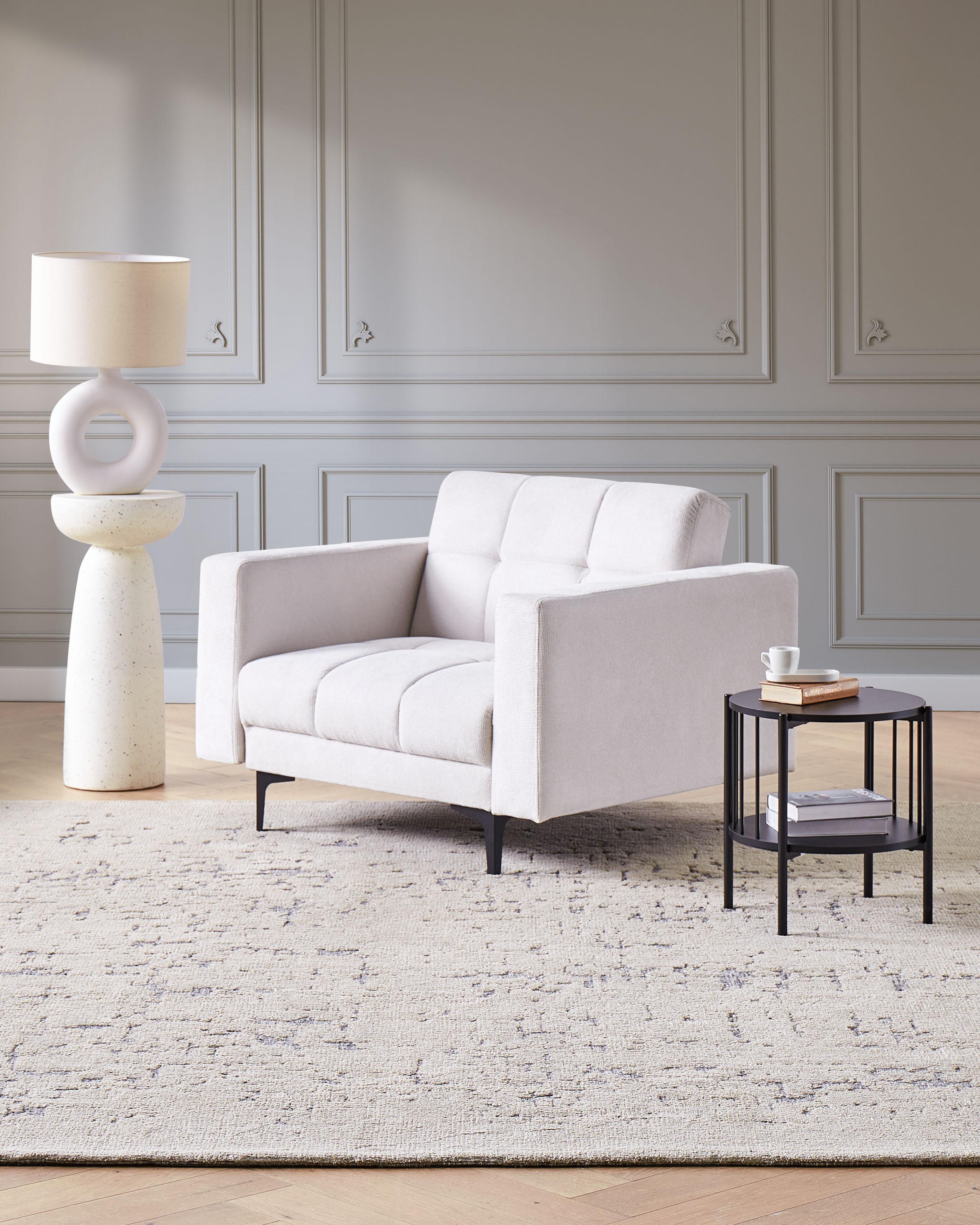 Fauteuil ALNES Stof Gebroken wit