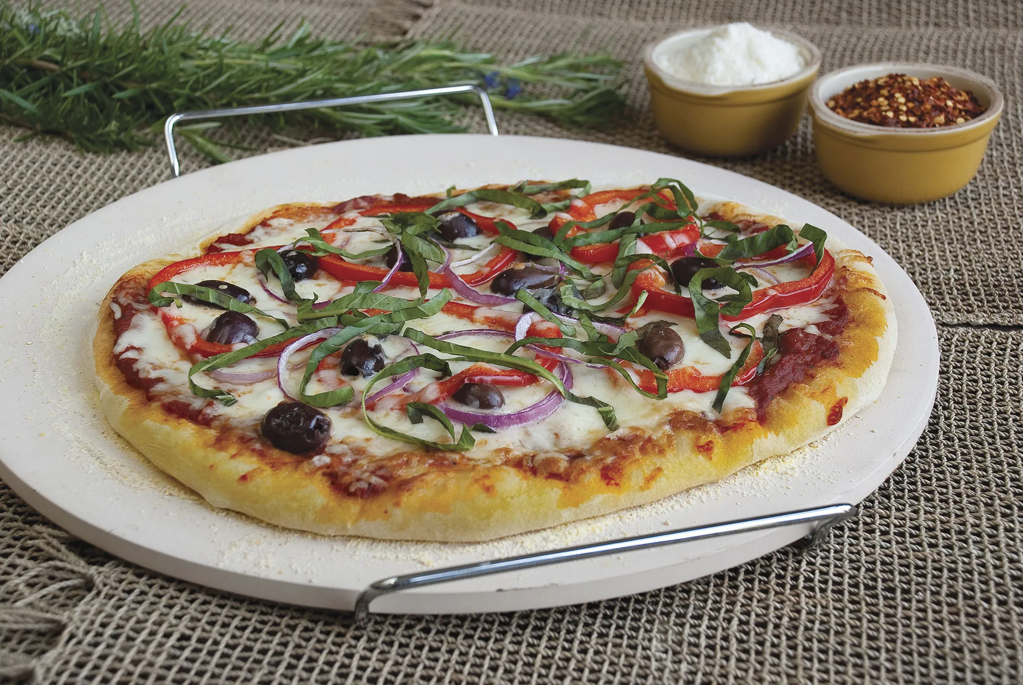 Pizza Masters Rund Pizzasten m. håndtag