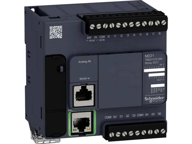 Schneider Electric TM221CE16R, IP20, 50 - 60 Hz, -10 - 55 °C, -25 - 70 °C, 95 mm, 70 mm