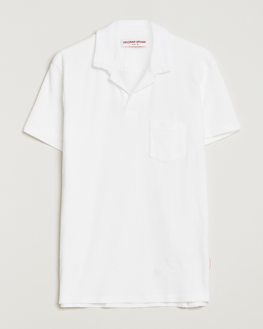 Orlebar Brown Terry Polo White