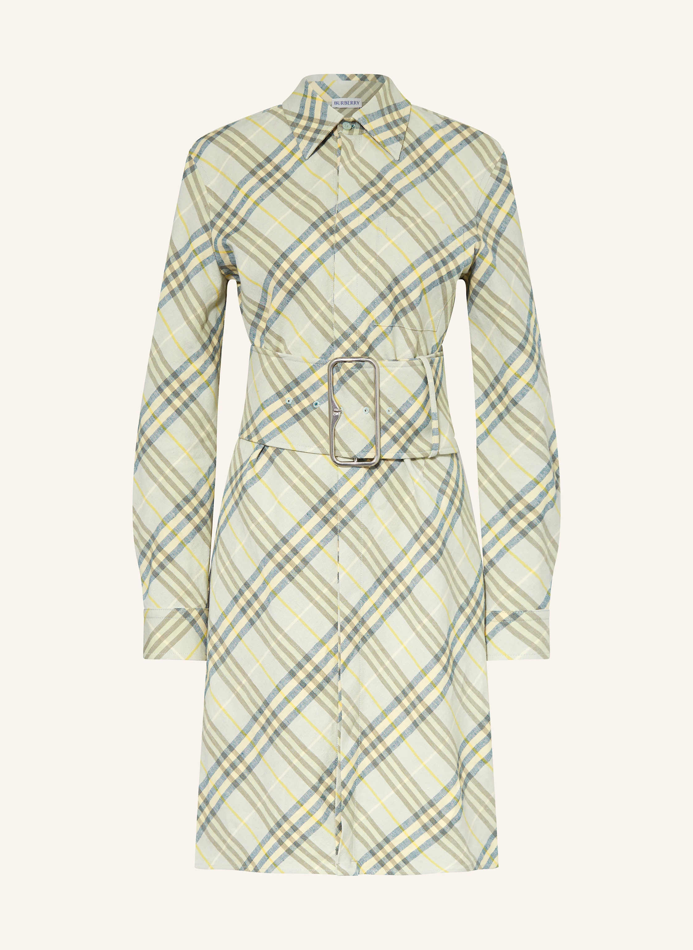 BURBERRY Hemdblusenkleid aus Leinen