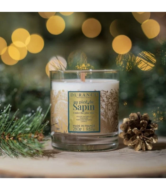 Bougie Mèche en Bois Au Pied du Sapin 280 gr