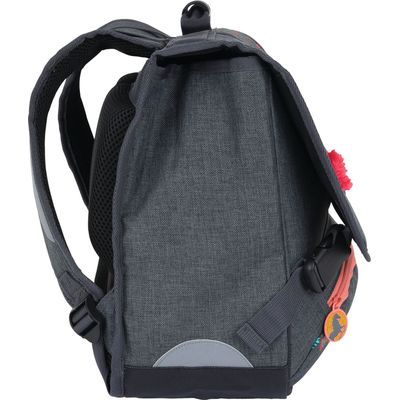 Cartable Cheval - 38 cm - 2 compartiments - gris chine - Oberthur